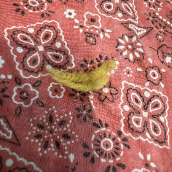 Vintage Handmade Crazy Quilt Patchwork Throw Mixed Fabrics Embroidered 1950s–70s - Picture 12 of 14